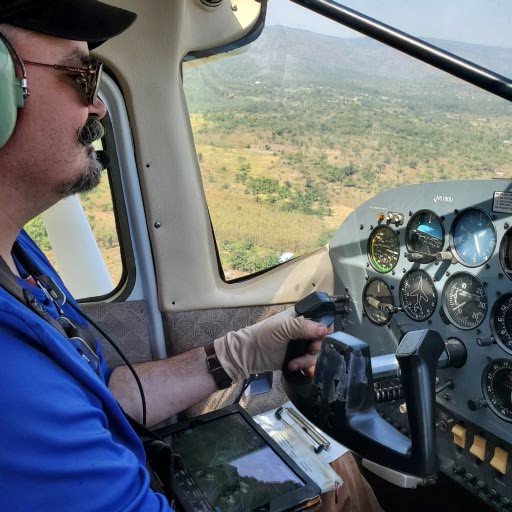 Flying in Togo, Africa